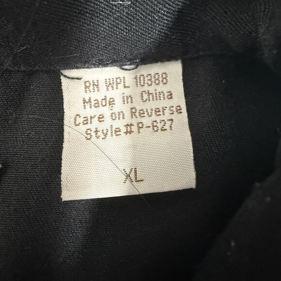 Scully Western Shirt Pearl Snap Mens XL Black Long Sleeve Gold Music Notes - Picture 10 of 11